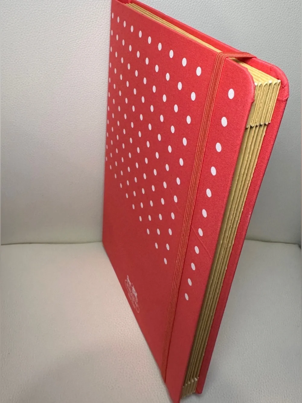 COACH Japan Exclusive Coral/White Polka Dots Coated Canvas Portfolio Folder EUC